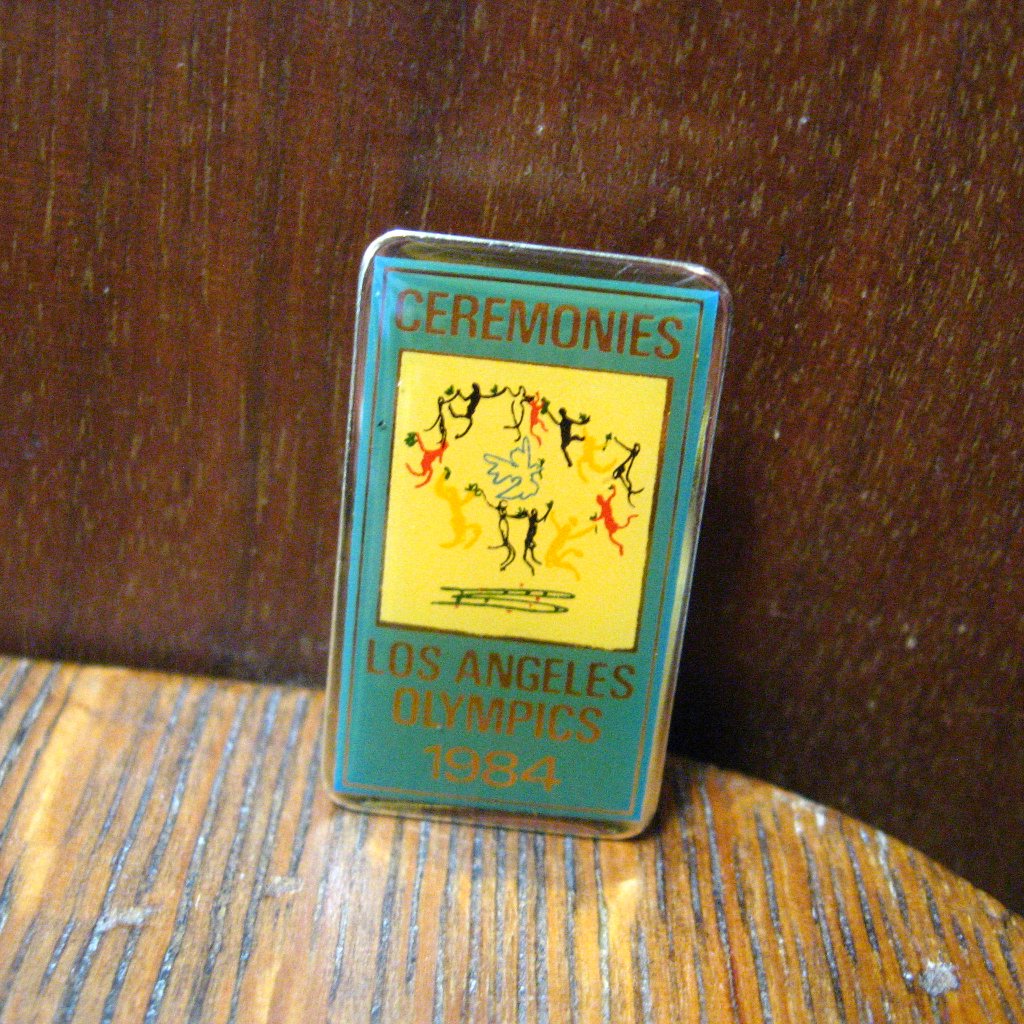 Los Angeles Olympics Ceremonies 1984 Vintage Lapel Pin